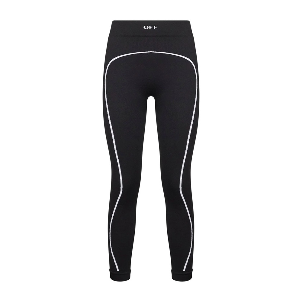 Off-White Black Stamp Seamless Sport Leggings